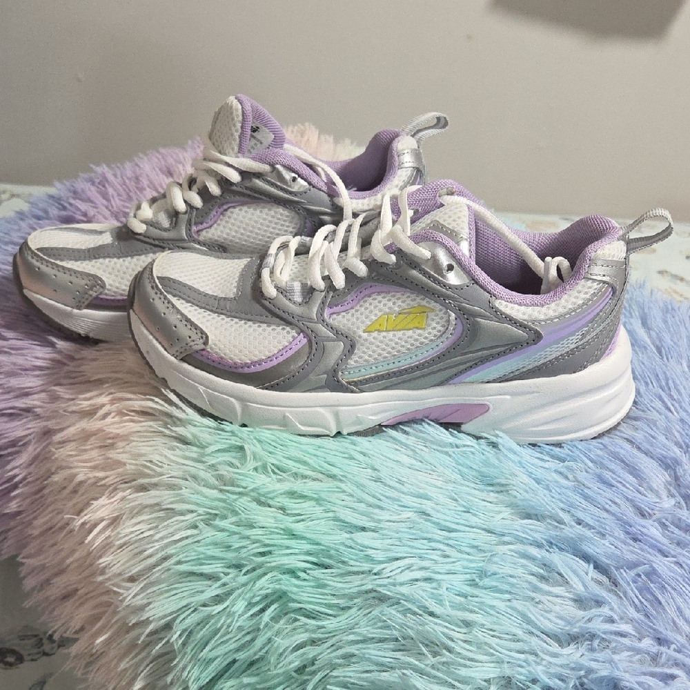 Avia Silver and Lavender Athletic Shoes